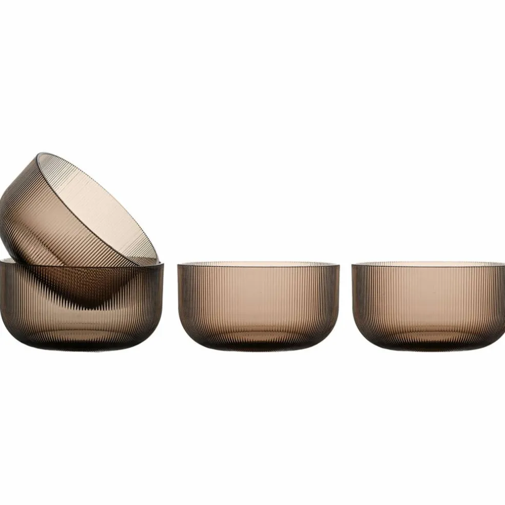 Billi skål 4-pack, brun