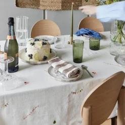 Birthday bordsduk 260X140 cm, offwhite