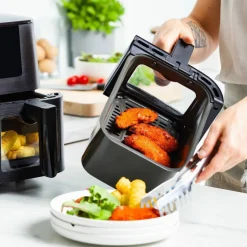 Bistro airfryer 8 liter, 2 korgar