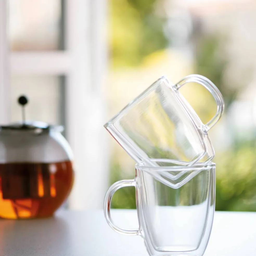 BISTRO, Dubbelväggad mugg m. handtag, 2 st. - 0,3 l