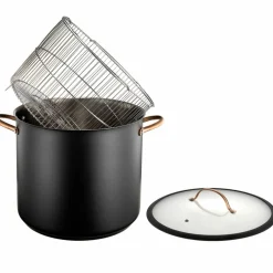 Black Copper gryta med ångkorg 18 liter