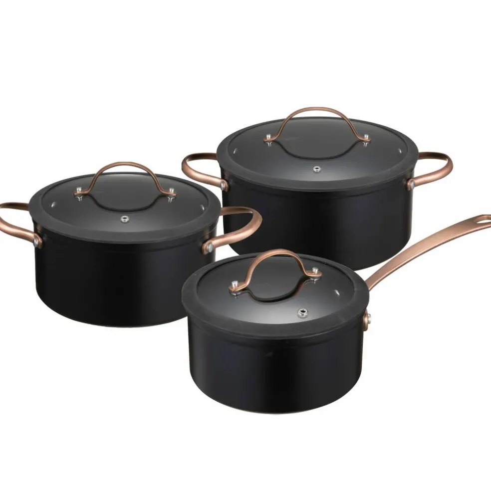 Black Copper grytset 3 delar 1,5/3/4,9 liter