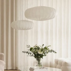 Bladverk lampskärm 50 cm, vit