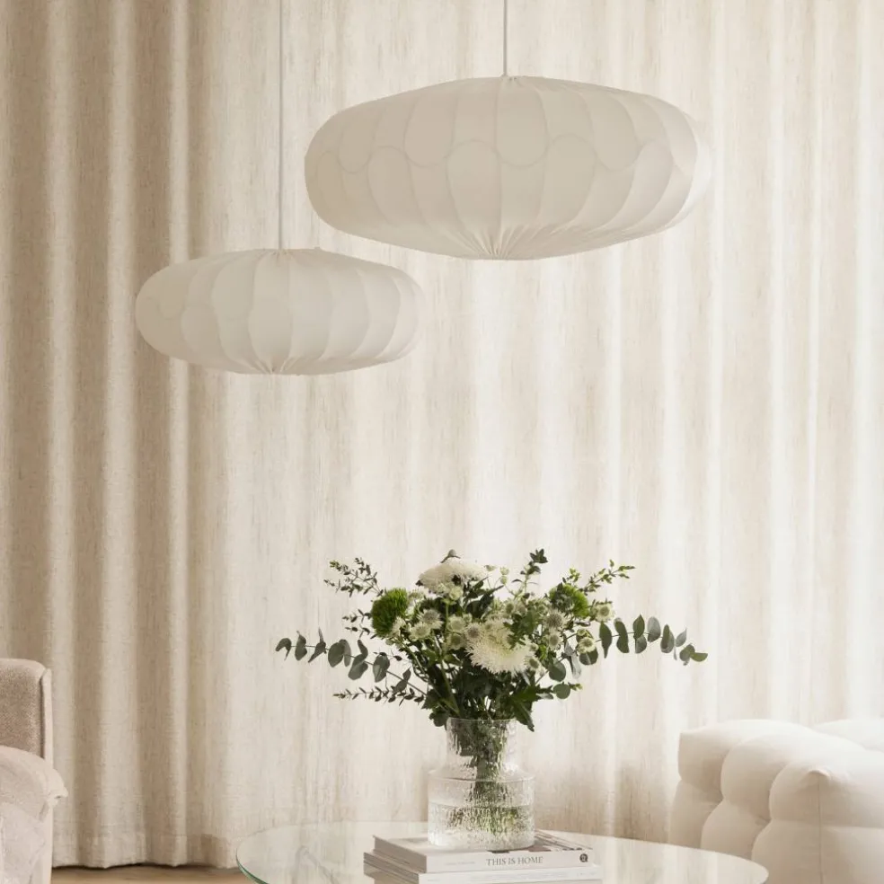 Bladverk lampskärm 50 cm, vit