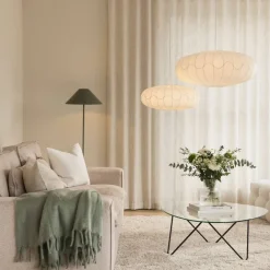 Bladverk lampskärm 50 cm, vit