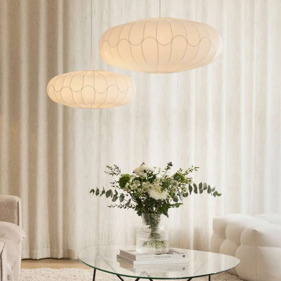 Bladverk lampskärm 70 cm, vit
