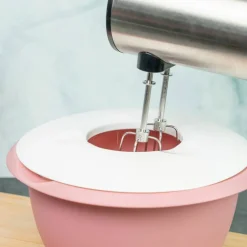 Blandskål 2,5 liter, rosa/vit