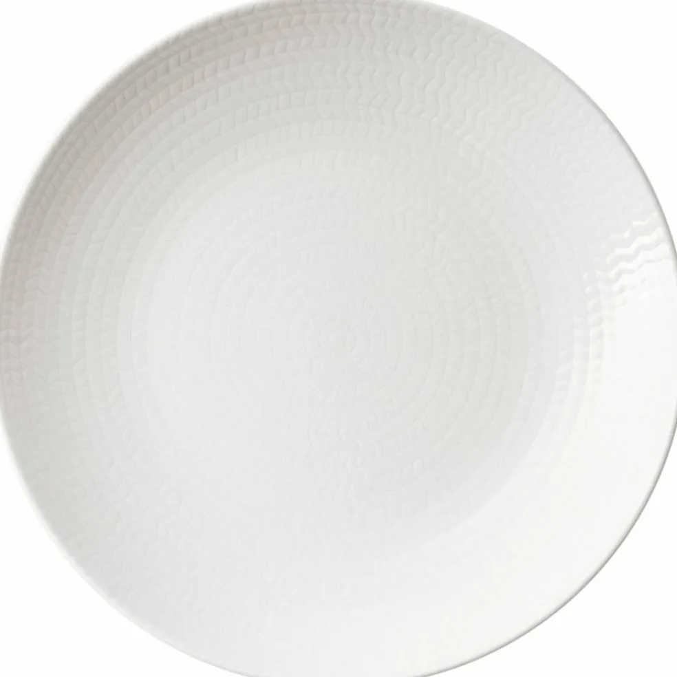 Blå Eld tallrik 26 cm, vit