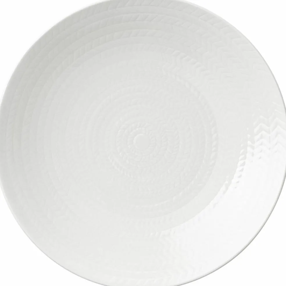 Blå Eld tallrik 26 cm, vit