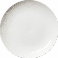 Blå Eld tallrik 26 cm, vit