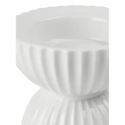 Blockljusstake, 11,5 cm, vit