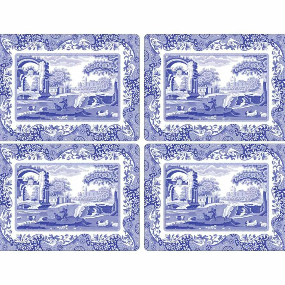 Blue Italian Bordsunderlägg 4-pack 40 x30 cm