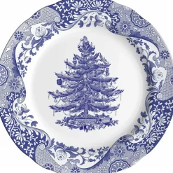 Blue Italian Christmas Tree Tallrik 20 cm