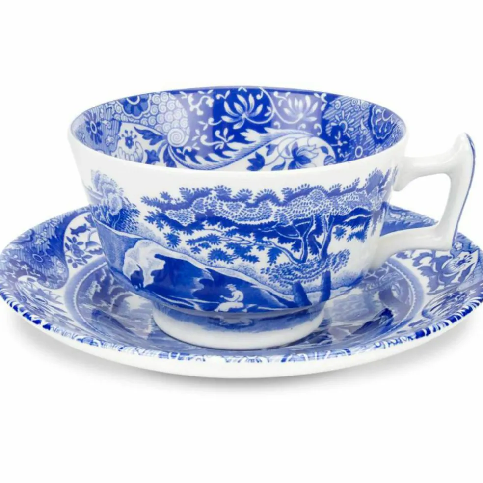 Blue Italian Tekopp och fat 20 cl