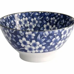 Blue Sakura ramenskål 1000 ml, blå/vit