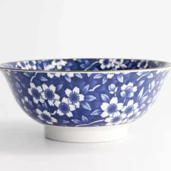 Blue Sakura ramenskål 1000 ml, blå/vit