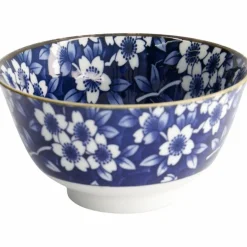 Blue Sakura skål 13 cm, blå/vit