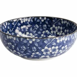 Blue Sakura skål 20 cm, blå/vit