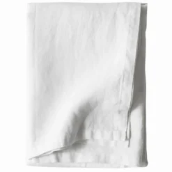 Bordsduk i linne 145x330 cm, bleached white