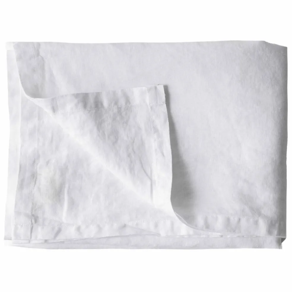 Bordsduk i linne 145x270 cm, bleached white