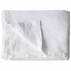 Bordsduk i linne 145x145 cm, bleached white
