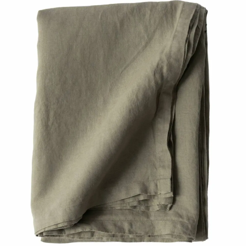Bordsduk i linne 145x270 cm, olive