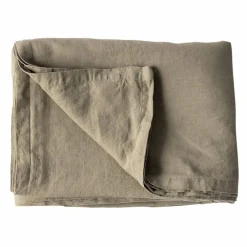 Bordsduk i linne 145x330 cm, olive