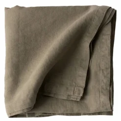 Bordsduk i linne 145x330 cm, olive