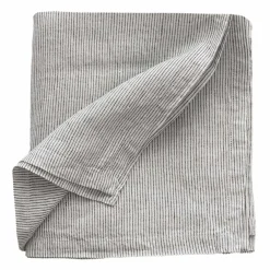 Bordsduk i linne 145x330 cm, pinstripe