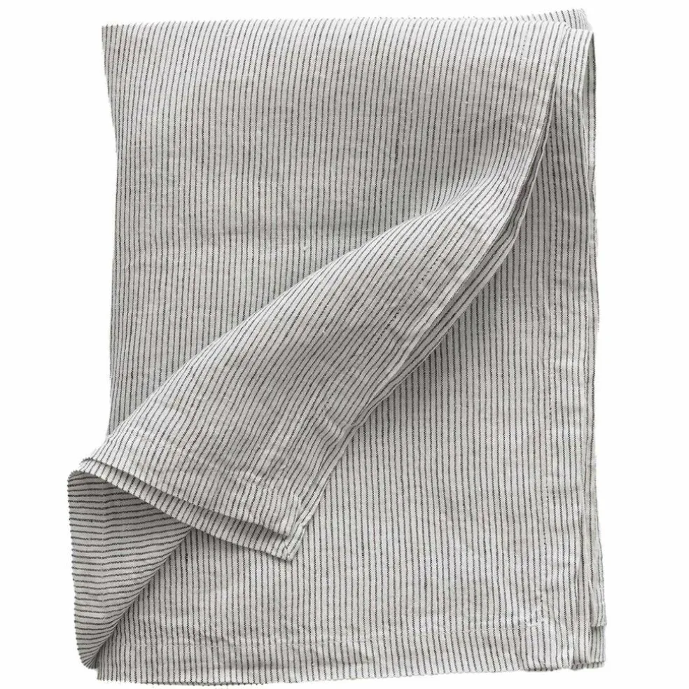 Bordsduk i linne 145x330 cm, pinstripe