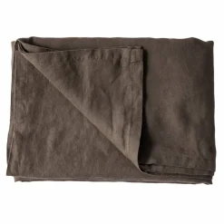 Bordsduk i linne 145x145 cm, taupe