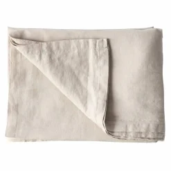 Bordsduk i linne 145x145 cm, warm grey
