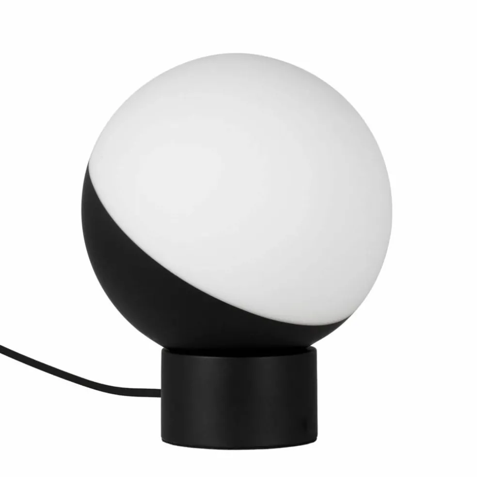 Bordslampa, 20 cm, svart/vit
