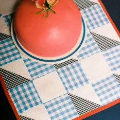 Bordstablett, check blue
