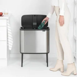 Bo Touch Bin soptunna 11 + 23 liter, vit