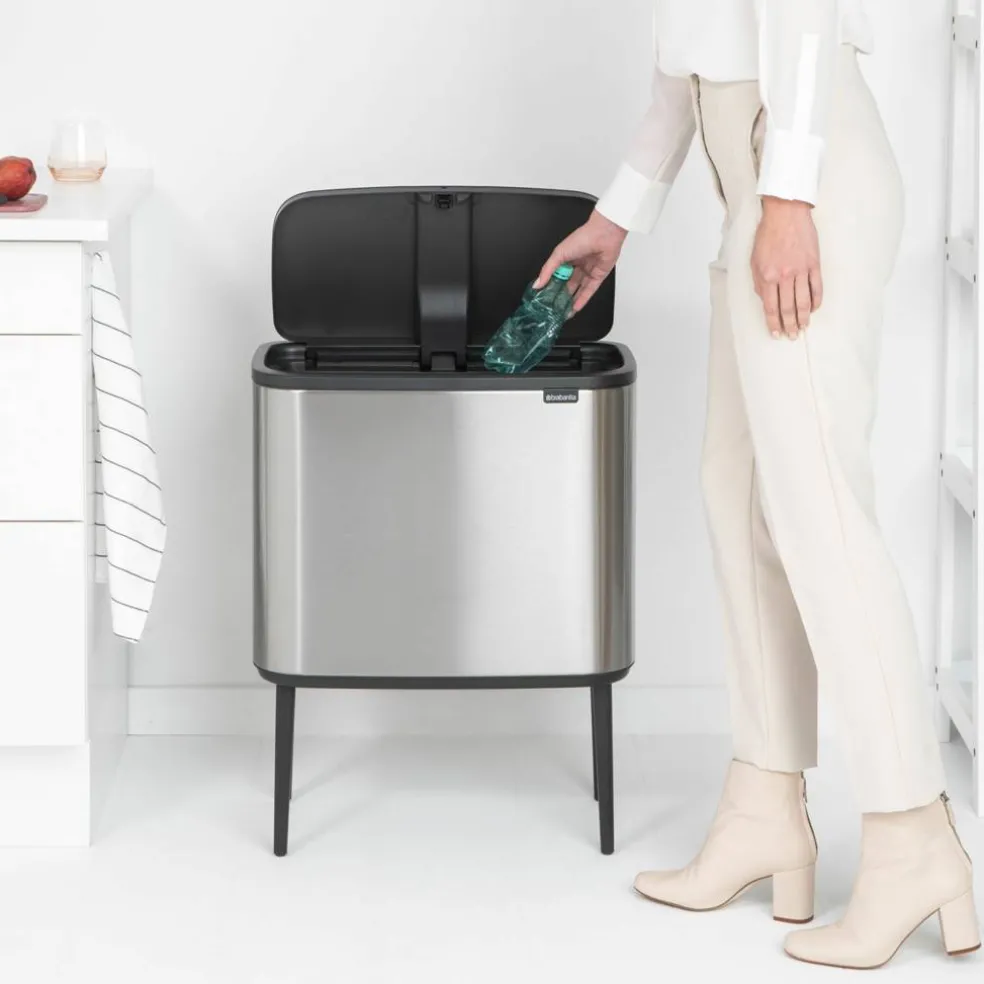 Bo Touch Bin soptunna 11 + 23 liter, vit