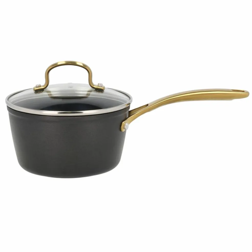 Brasserie kastrull m. glaslock 1,5 liter, svart