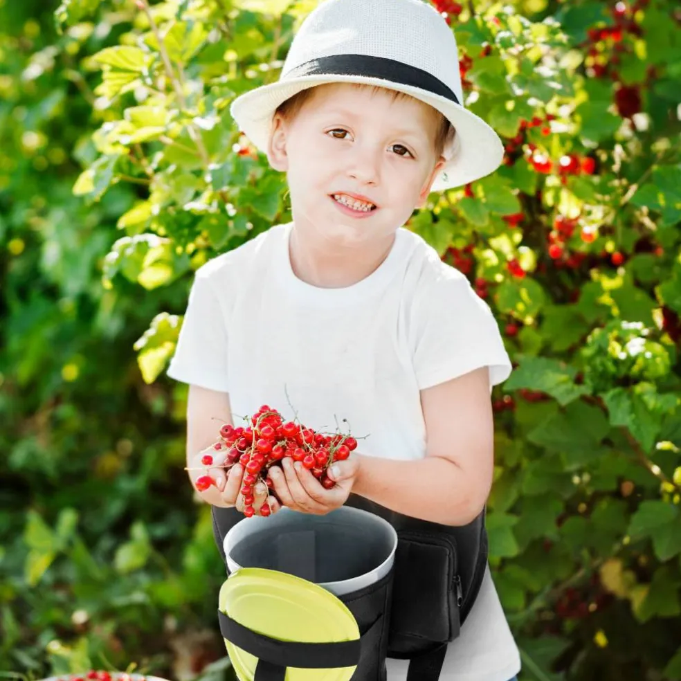 Bärplockarbälte + hink, 3,6 liter