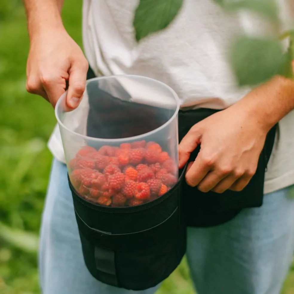 Bärplockarbälte + hink, 3,6 liter