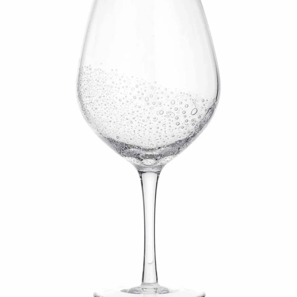 Bubble' Munblåst rödvinsglas