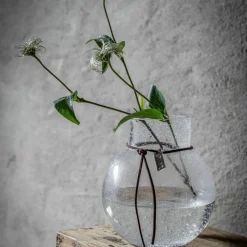 Bubblig glasvas 22 cm