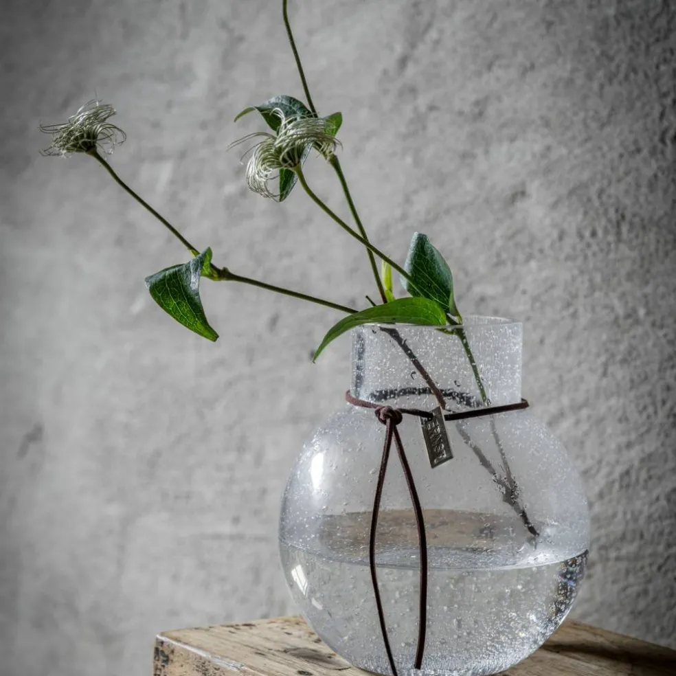 Bubblig glasvas 22 cm