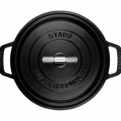 Buster+Punch rund gryta 28 cm, stålknopp