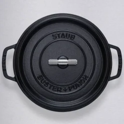Buster+Punch rund gryta 24 cm, stålknopp