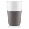Cafe Latte-mugg, 2 stk. Grå