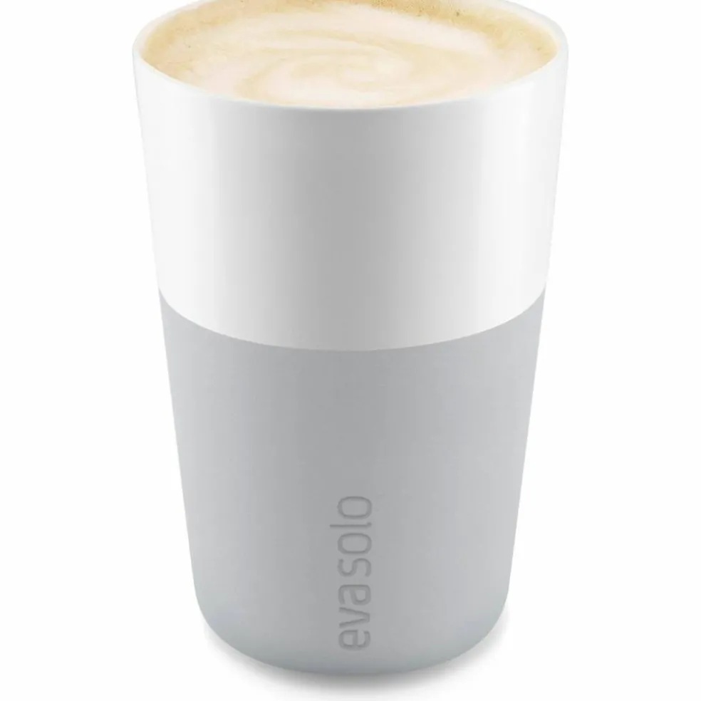 Café Latte mugg, 2 stk. Mable grey