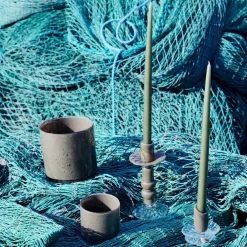 Calore ljuslykta medium, light blue