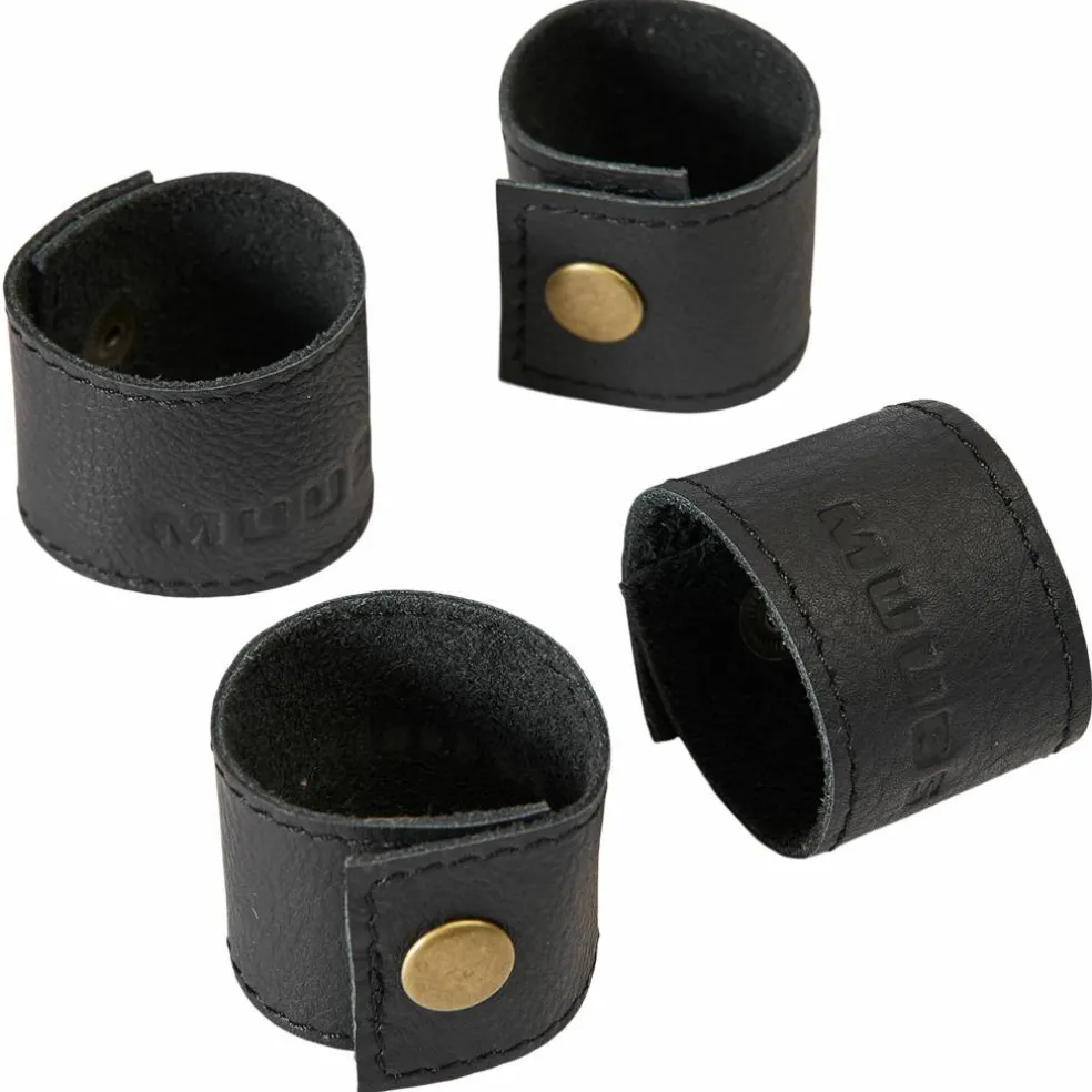 Camou servettringar 4-pack, svart