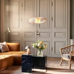 Cannes IP44 portabel bordslampa, beige