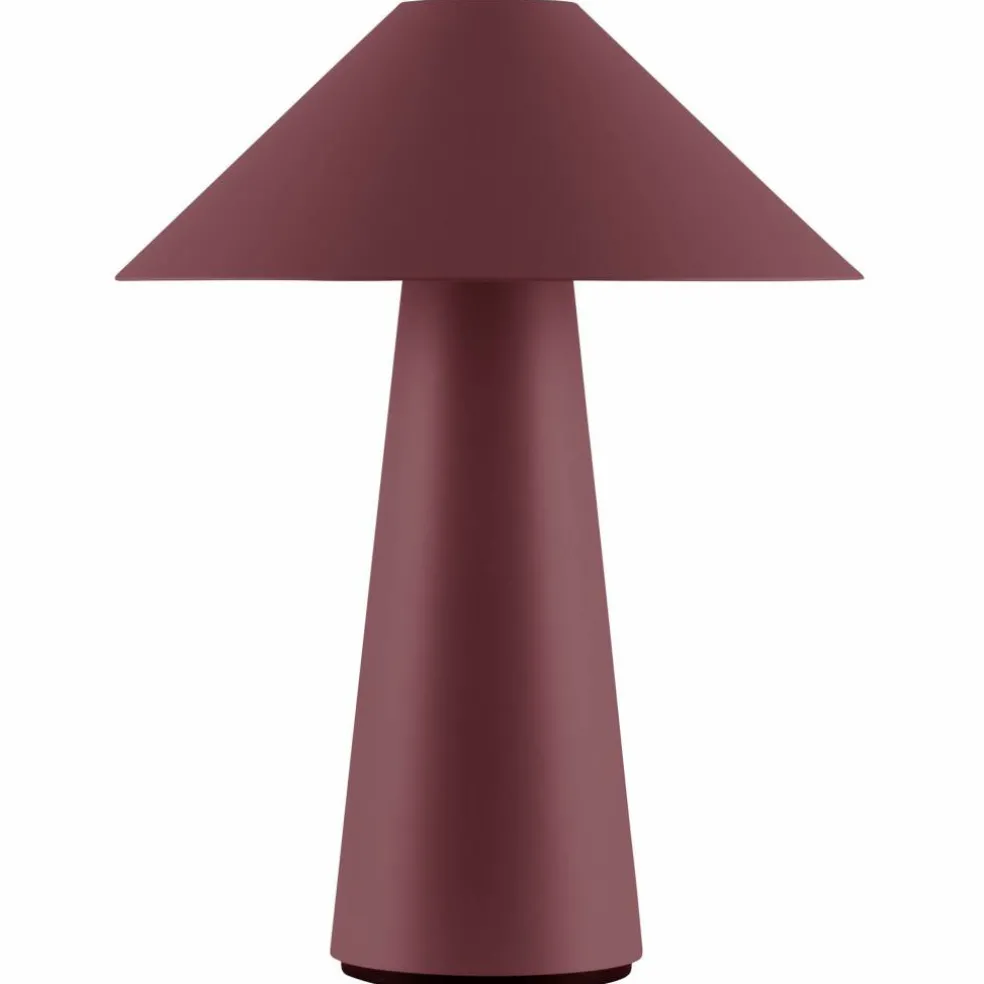 Cannes portabel bordslampa, burgundy
